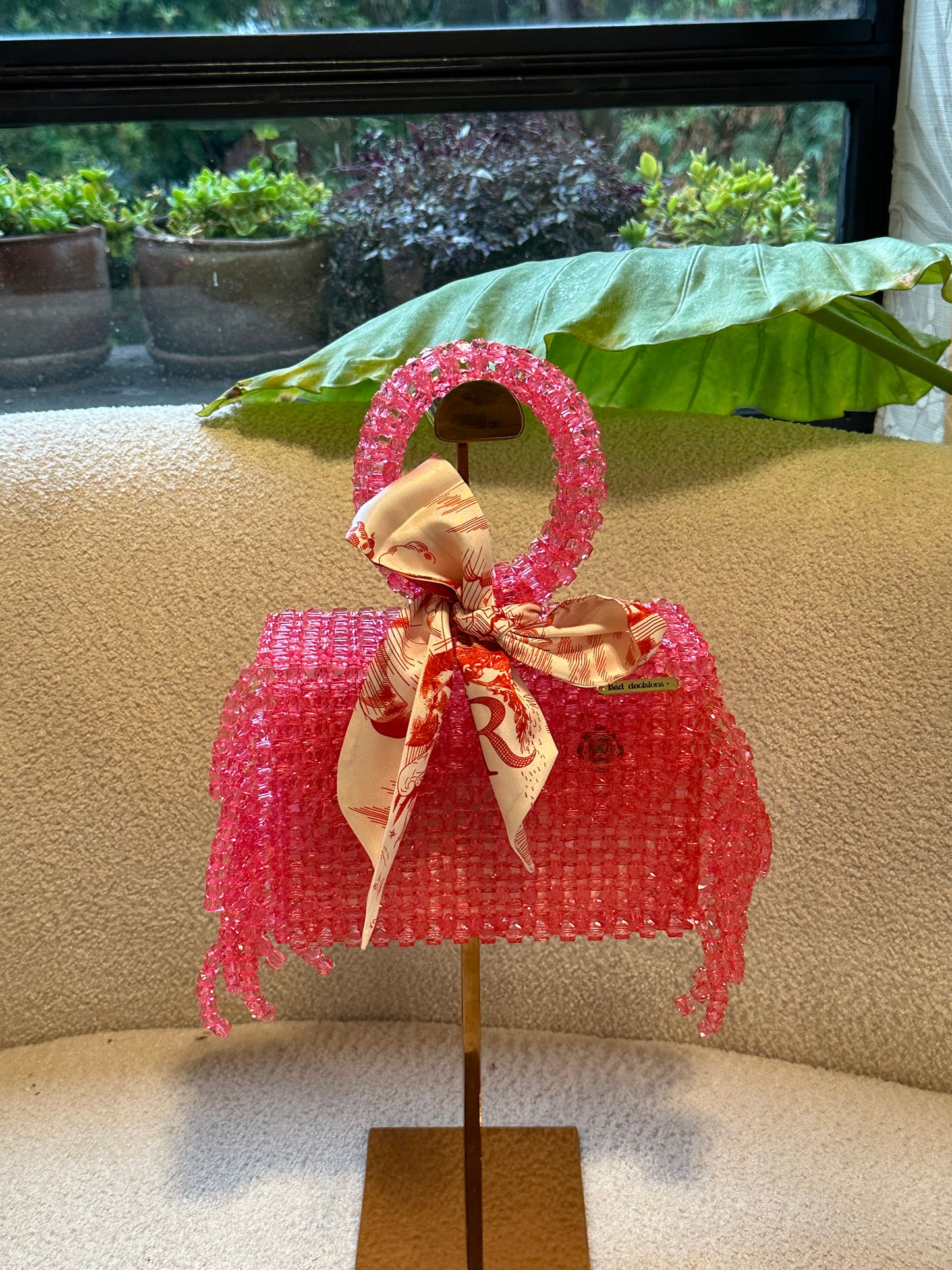 Beaded Pink Bag