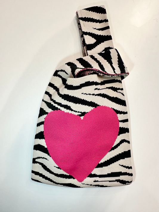 Valentine Knitted tote bag- medium