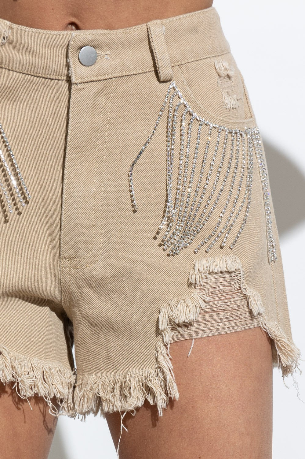 Rhinestone shorts