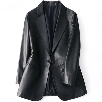 Faux leather Blazer