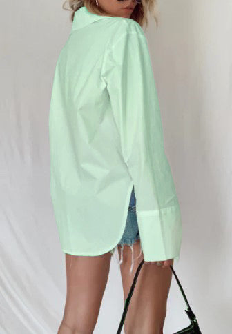 Boyfriend oversized Shirt mint